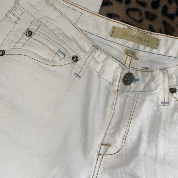 AGAVE Jeans Women’s Size 28 Size 6 Agave Slim Boot Cut Jeans Agave Nectar White - Picture 3 of 16